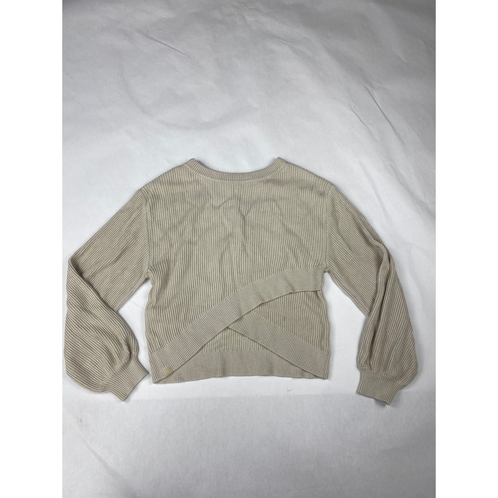 Lululemon Reversible Crossover Sweater Women's Size 4 Ribbed Cashmere Blend